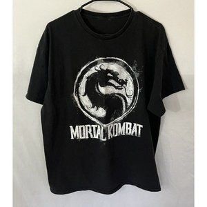 Mortal Kombat Chalk Logo Adult Shirt Official Movie/Video Game T-shirt *No Tag*